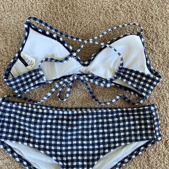 J. Crew Swim J Crew Gingham Bikini Set Poshmark